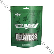 Top Smoke Gelato 33 Pre-Roll 1g 28 Pack