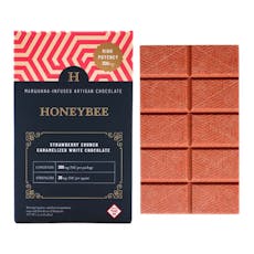 Strawberry Crunch Caramelized White Chocolate Bar - 300mg