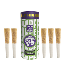 GDF: Infused Pre-Roll Pack | Cosmic Grape x Tire Fire | Super J's | 0.5g | 5pk