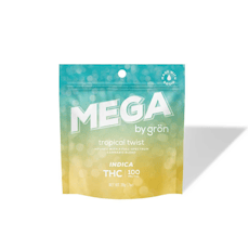 Mega Pearl | Tropical Twist | 100mg | Full Spectrum Cannabis Gummy | 1-Piece