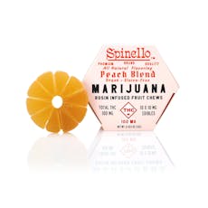 Peach Rosin Fruit Chew Rounds (100mg)