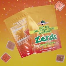 Amnesia - Zerdz Jungle Juice - 200mg Hash Rosin Gummies 5ct