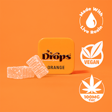 Drops | LRO Gummies 100mg (2pc) | Orange