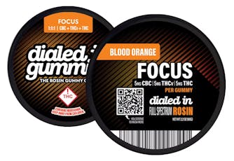 Dialed In Gummies 1:1:1 CBC/THCV/THC - Blood Orange (20pk)