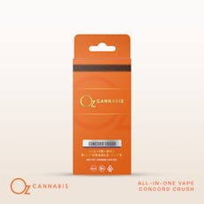 Oz Cannabis Disposable Vape 1g Concord Crush