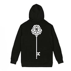 Super Heavyweight Pullover Hooded Sweatshirt (Big Key) - Black - S - The Heritage Club