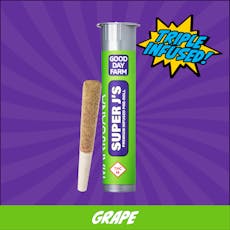 GDF: Infused Pre-Roll | Grape x Pink Certz #3 | Super J's | 1g