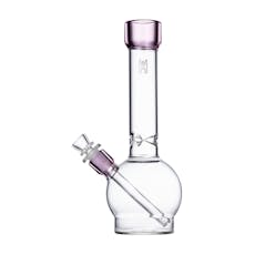 12" Bong - Clear with Pink