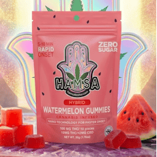 HAMSA | Watermelon | Zero Sugar THC Gummies