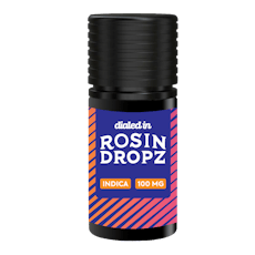Dialed In Rosin Drops 100mg Indica; Fritter Custard