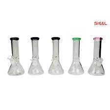 SirEEL - 8" Color Lip Beaker Bong and Flower Bowl, Assorted Colors May Vary