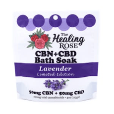 The Healing Rose | Lavender CBN+CBD | 1:1 CBD:CBN | CBD Bath Soak | 100mg