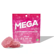 Gron - Strawberry Lemonade 1:1 CBC Sativa Mega Gummy Pearl - 10ct - 1 Day