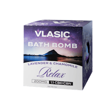 Vlasic Labs Relax CBD:CBN Lavender & Chamomile Bath Bomb (200mg)