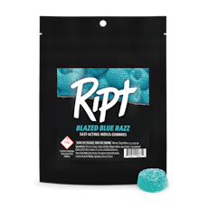 Ript Gummies: Blazed Blue Raz 100mg