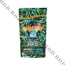 Jungle Juice Strawberry Runtz Infused Pre-Roll 1g 14 Pack