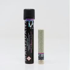 Vibe: Infused Pre-Roll | Blue Skies | Live Rosin Hash Hole | 2g