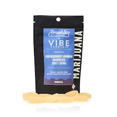 Smokiez x Vibe Cannabis Sour Blueberry Lemonade Solventless Fruit Chews (100mg)
