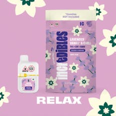 Incredibles - Relax - Lavender Vanilla - 14:1:1 THC:CBDV:CBN - Disposable Vape - 1g