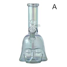 Generic | Bong | Water Pipe | 9" | Darth Vader Electroplated | Soft Glass | Assorted