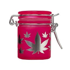 Frosted Neon Pink Stash Jar | Mini