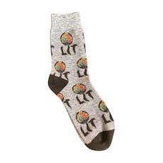 LIT | A.O.P. Socks | Heather Grey