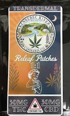 Releaf Transdermal Patches 1:1 (30mg/30mg)
