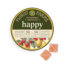 Florist Farms Gummies THC/CBD 10mg/10pk - Strawberry Lemonade