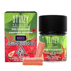 Stiiizy Sour Strawberry Gummies 100mg