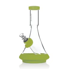 Deco Beaker - Green | Green Beaker Water Pipe