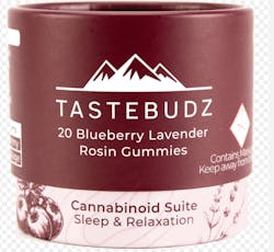 TasteBudz - (I) Blueberry-Lav. Sleep (CBN-CBD 1:1:1) Rosin Gummies