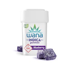 Wana | Sour Blueberry 10pc | 110mg Gummies