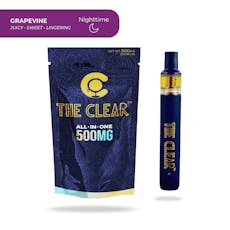 The Clear Vape Disposable 0.5g- Grapevine