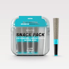Boutiq - Live Diamonds Infused Mini Prerolls 5pk - Blue Matcha x Dragon Fruit (S) (2.5g)
