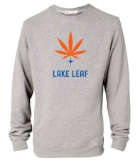 Lake Leaf | LL Logo Grey Crew Sweater | X-Large