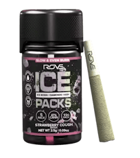 Ice Rosin Diamonds Hash Infused Strawberry Cough - Pre-Roll 5 Pack (3.0g)