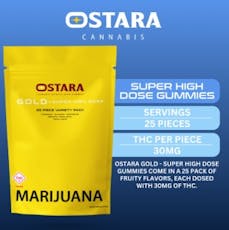 OSTARA - GOLD SUPER HIGH DOSE VARIETY PACK 750MG 25PK