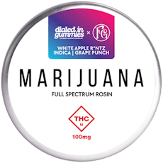 Dialed In: Rosin Gummies | White Apple Runtz | Grape Punch | 100mg | 10pk