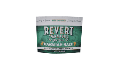 Revert Cannabis | Hawaiian Haze | Sativa | Kief Infused Ground Flower | 14G