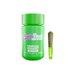 Kushy Punch: Infused Pre-Roll Pack | Tropical Jealousy | 0.5g ea | 5pk