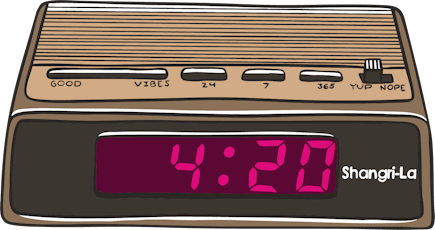 Shangri-La - 420 Clock T-Shirt - Black