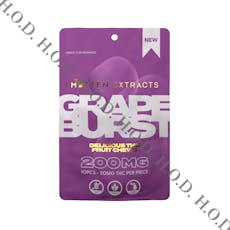 Mitten Extracts Grape Gummies 200mg