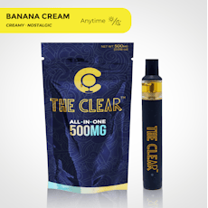 The Clear Vape Disposable 0.5g- Banana Cream