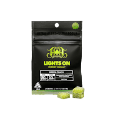 Heavy Hitters 20mg THC/10mg THCV Single Gummy Green Crack