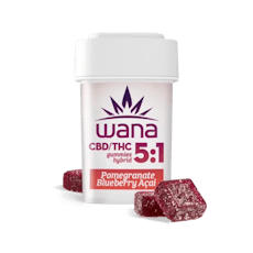 Wana Gummies - Blueberry Pomegranate 5:1 (MED)