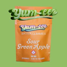 YUM-EEZ - GUMMIES - 100MG - 10PK - SOUR GREEN APPLE - SATIVA