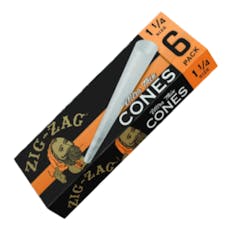 Zig Zag - 1 1/4 Cones - 6 Pack / Ultra Thin