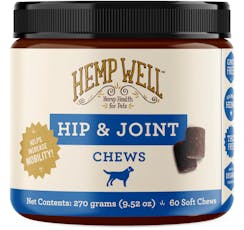 Hemp Well Hip & Joint Soft Chews for Dogs (60 Pack)