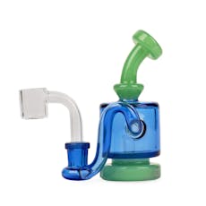 Red Eye Glass - Mini Rig - Blue 4.25"