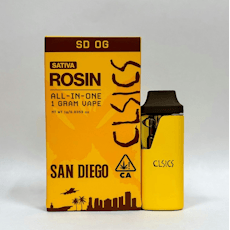 CLSICS - SD OG (Sativa) Live Rosin All-In-One Vape 1g